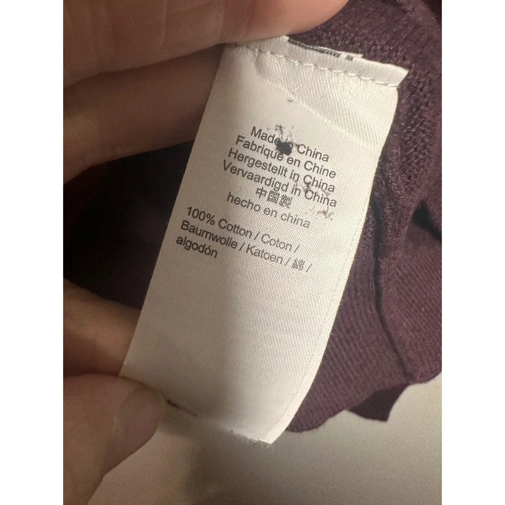 J.Crew Mens Burgundy 100% Cotton Crewneck Sweater H6060 Maroon Small FA20 - Picture 3 of 4